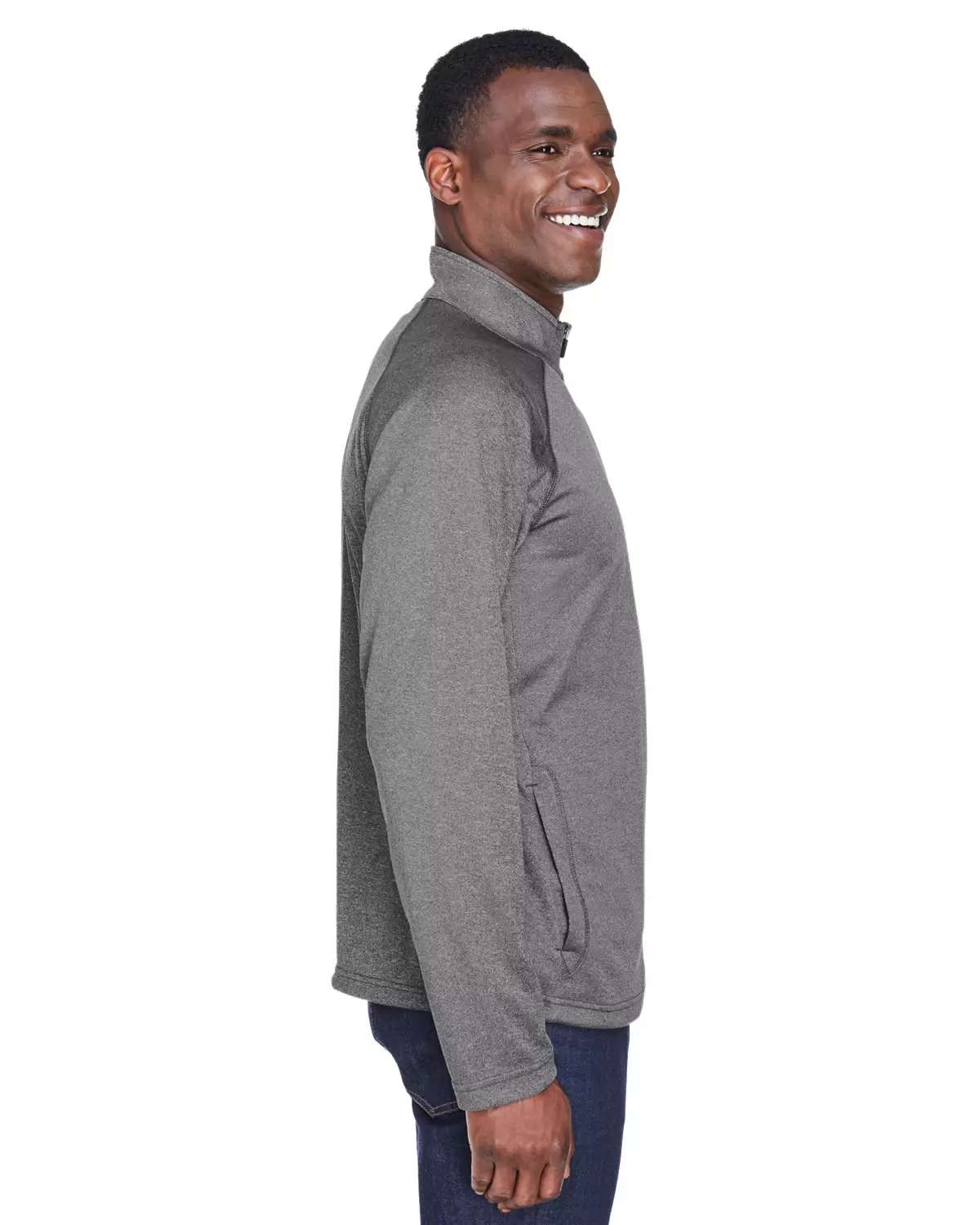 DG440 Devon & Jones Men's Stretch Tech-Shell Compass Quarter-Zip Jacket SKU: DG440