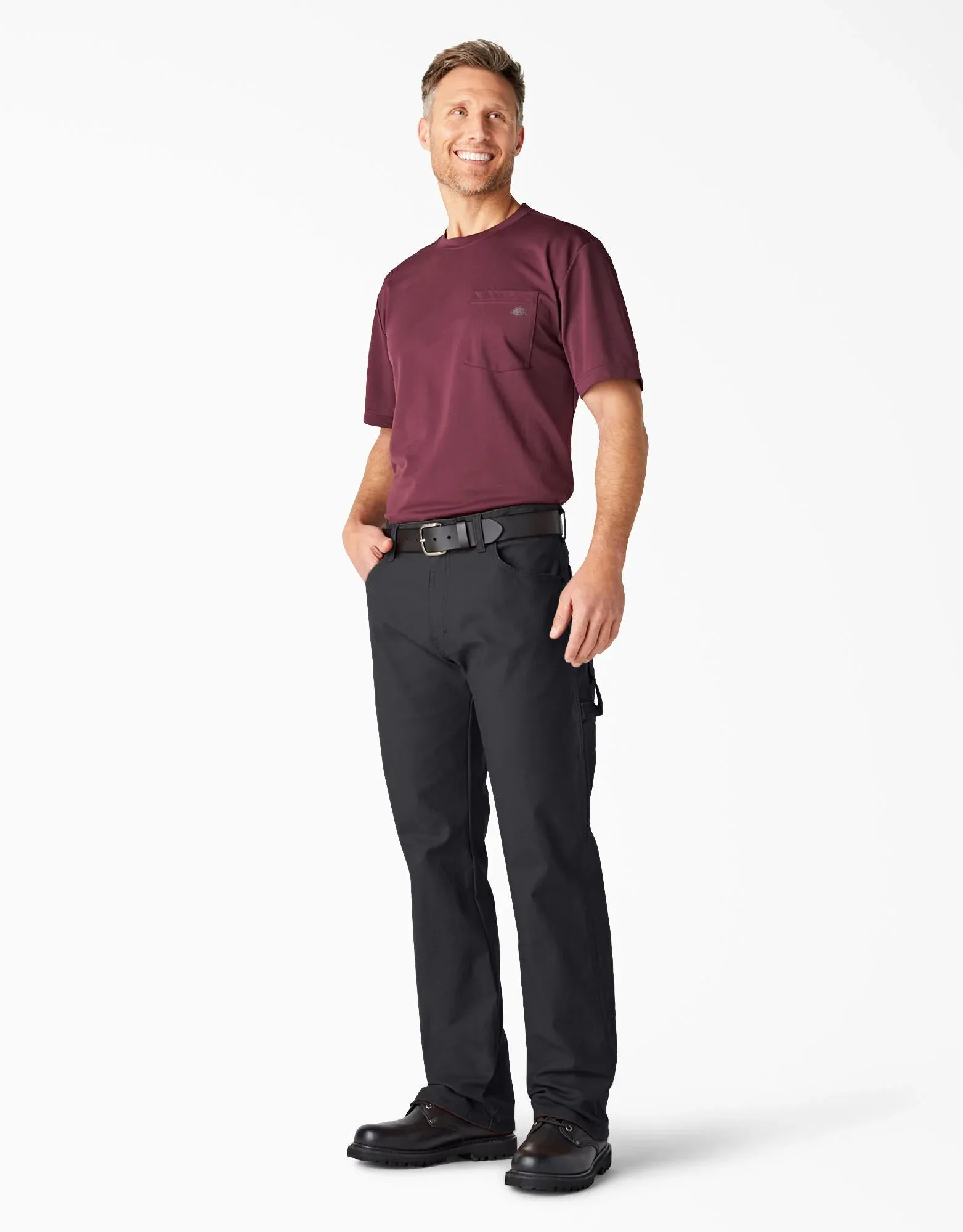 DICKIES RELAXED FIT STRAIGHT LEG CARPENTER DUCK PANTS (1939R)