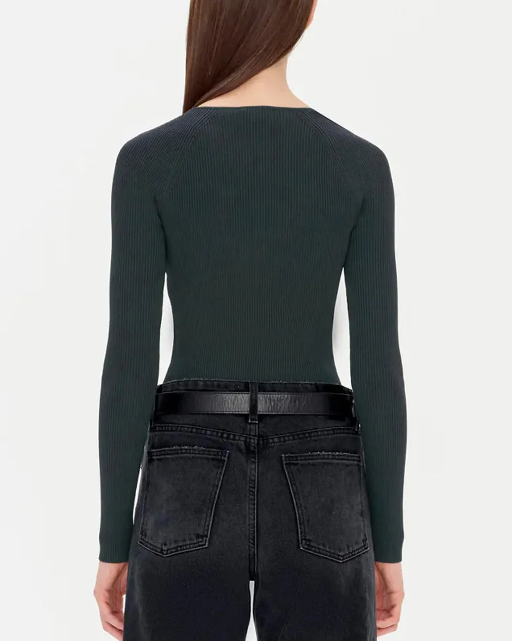 Emerald Giuliana Long Sleeve Sweetheart Top