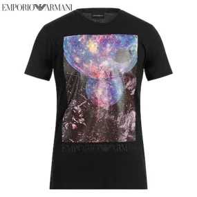 EMPORIO ARMANI  |Crew Neck Short Sleeves Long Sleeve T-shirt Logo