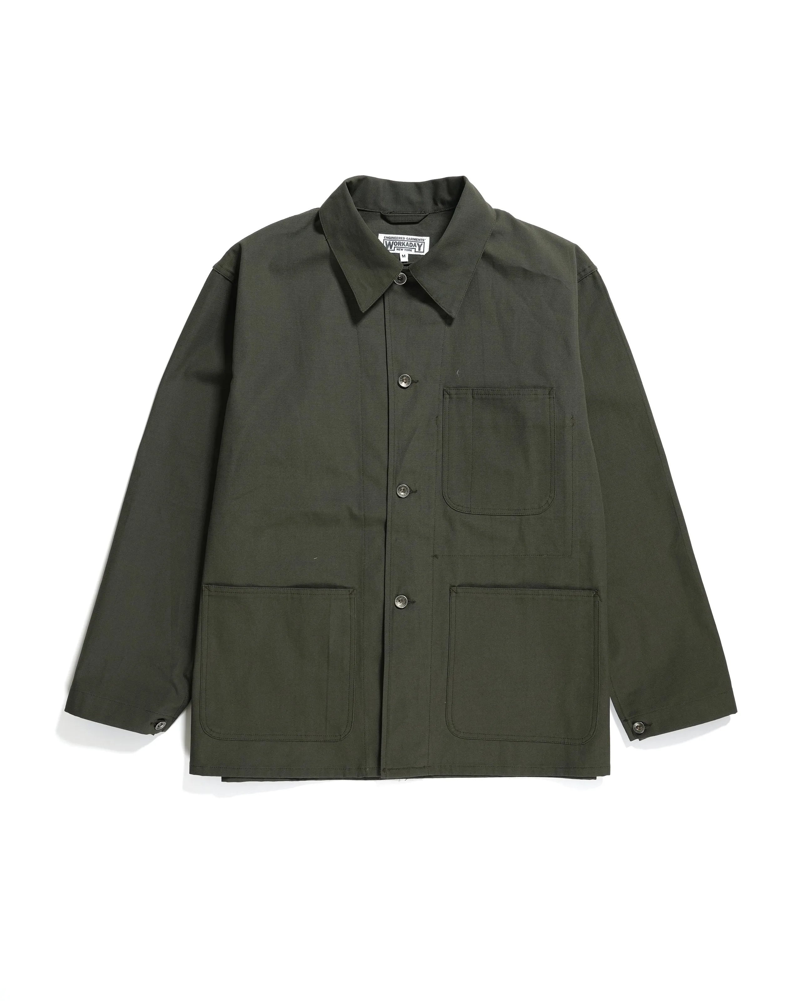 Engineered Garments Workaday Utility Jacket - Olive Cotton Ripstop