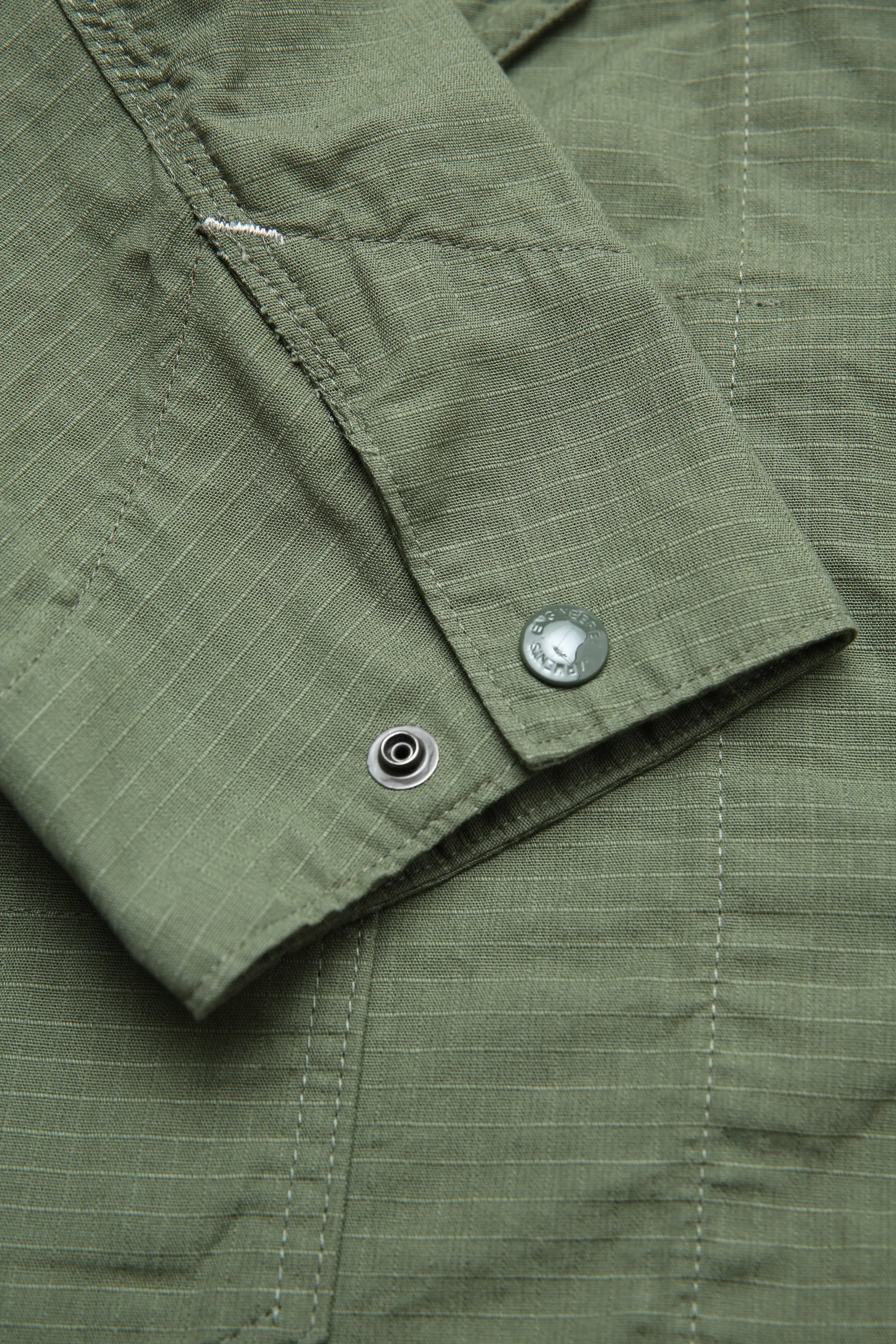 Engineered Garments X Totem FU Over Coverall Jacket - Olive Cotton Ripstop