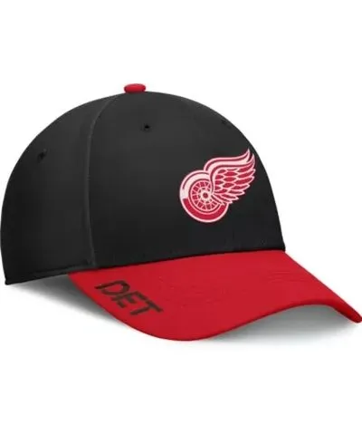 Fanatics Men's NHL Fanatics Black/Red Detroit Wings Authentic Pro Rink Flex Hat