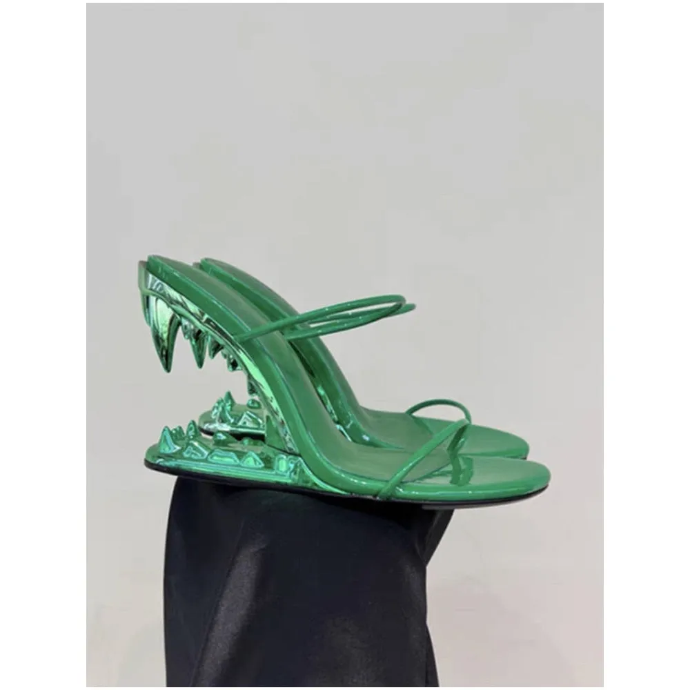 FANG TOOTH HEELS