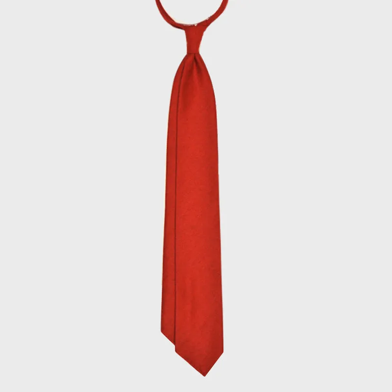 F.Marino Handmade Wool Tie 3-Fold Red Ferrari