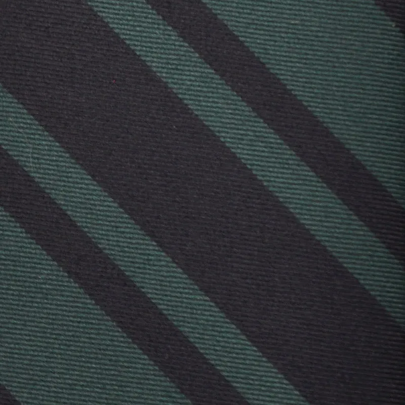 F.Marino Unlined Regimental Wool Tie Green