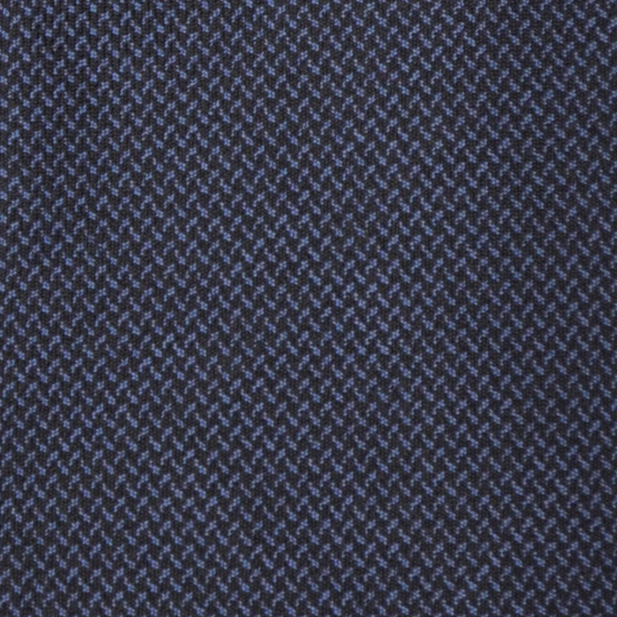 F.Marino Wool Tie 3 Folds Canvas Pattern Blue