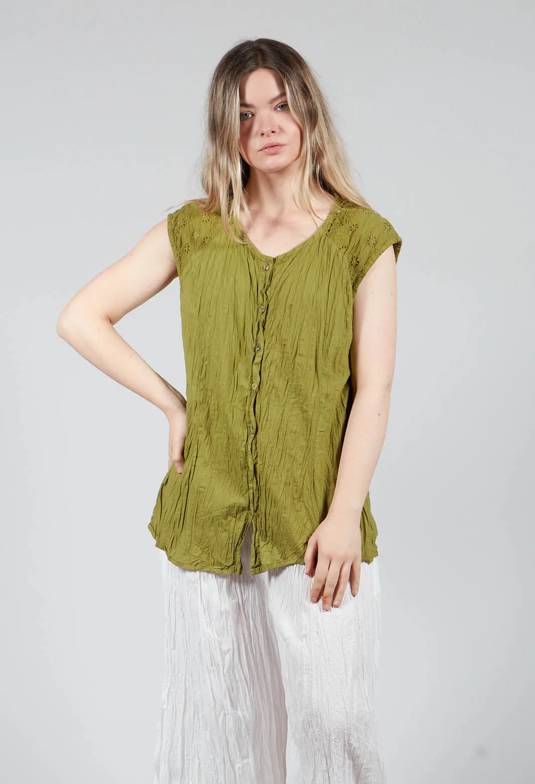 Geraniund Blouse in Kasper Green