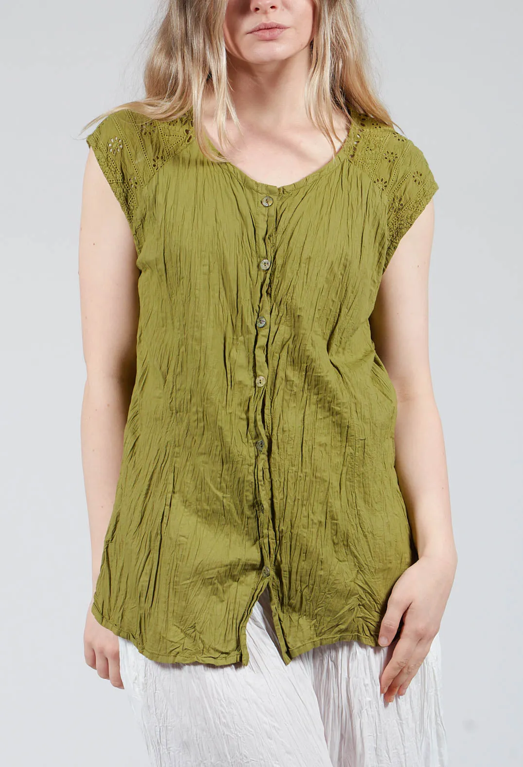 Geraniund Blouse in Kasper Green