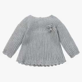 Grey Knitted Baby Sweater