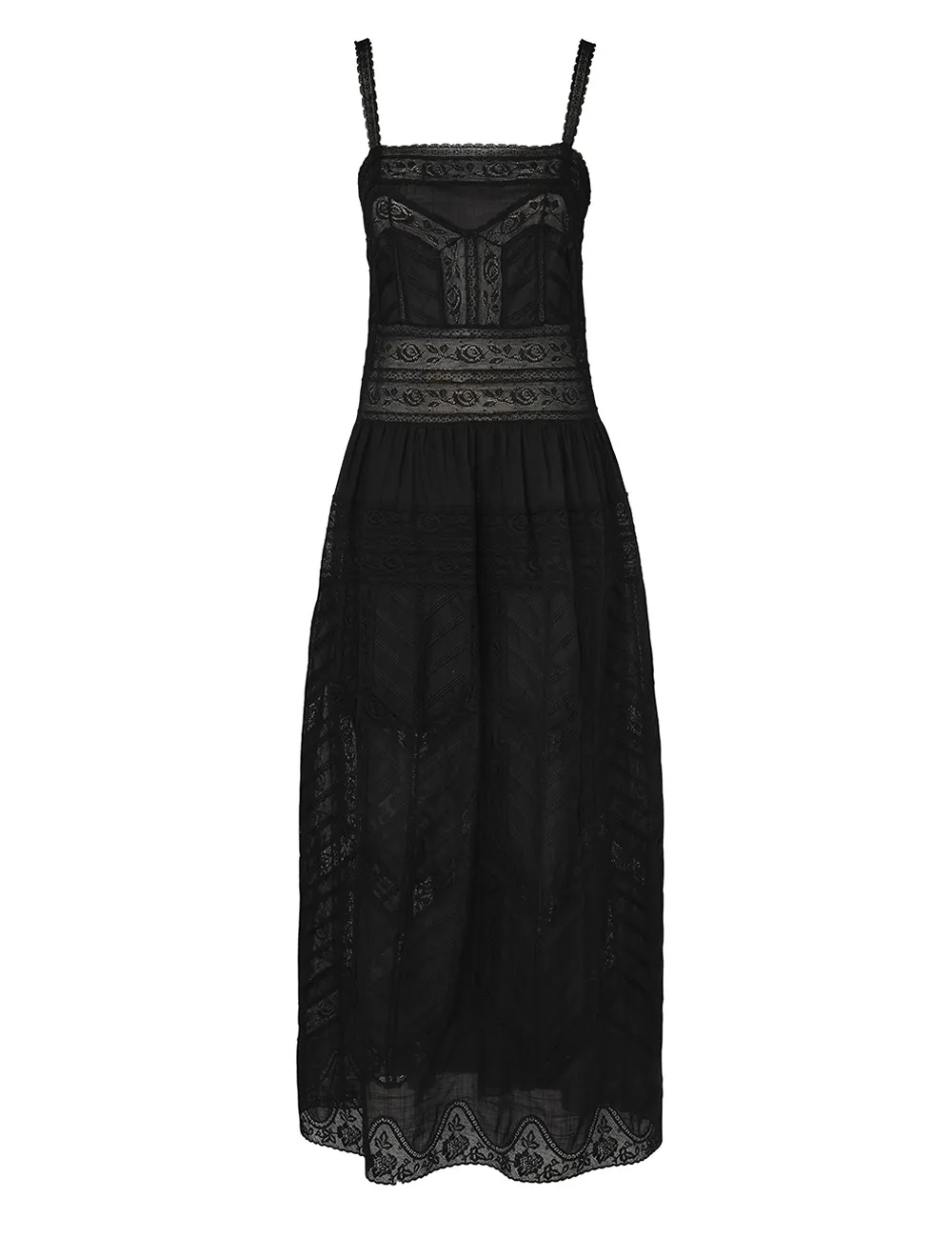 Halliday Lace Trim Slip Dress