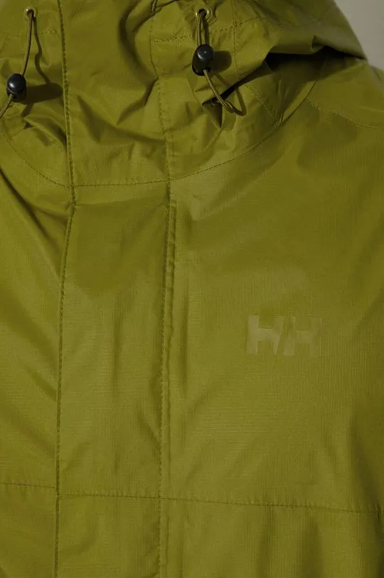 Helly Hansen rain jacket Loke men's green color