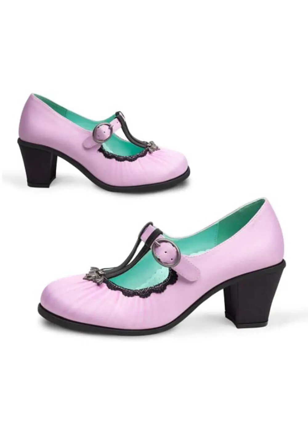 Hot Chocolate Design Lily Bat Pumps Pink