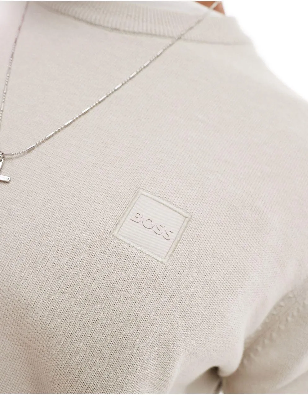 Hugo Boss  |Cashmere Street Style Cotton Logo Sweaters