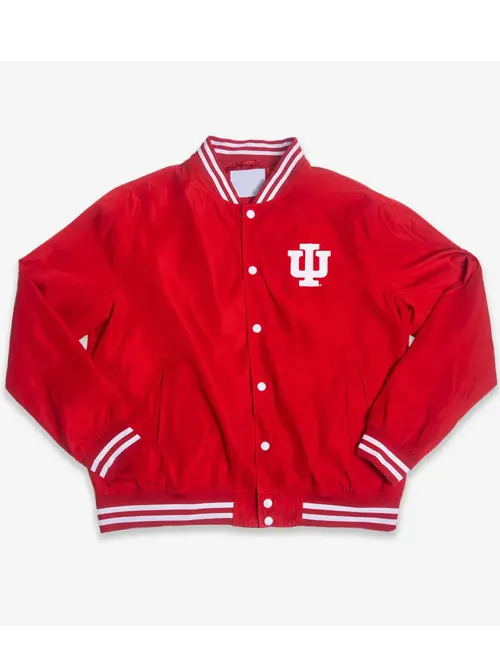 Indiana University Bloomington Red Bomber Jacket - William Jacket