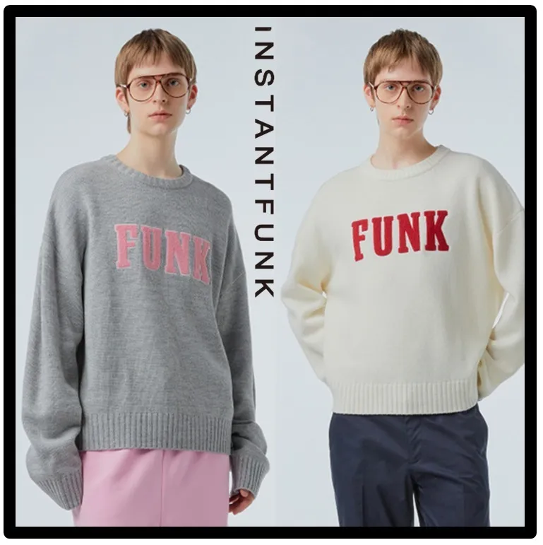 INSTANTFUNK  |Street Style Logo Sweaters