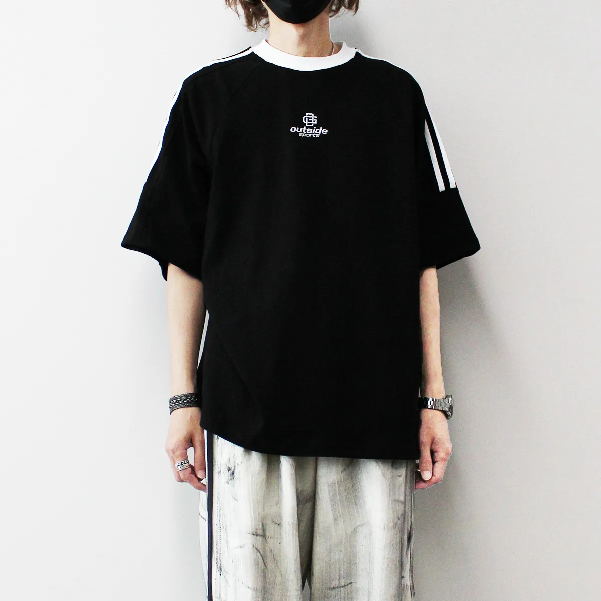 IONSEOUL  |Unisex Street Style U-Neck Cotton Short Sleeves Oversized