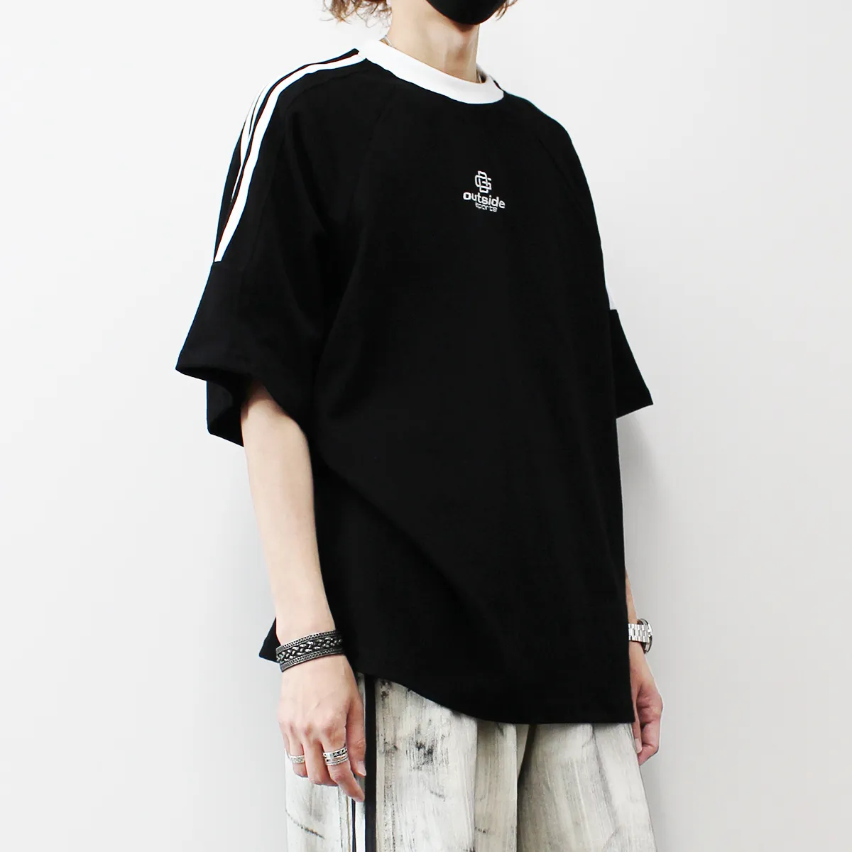 IONSEOUL  |Unisex Street Style U-Neck Cotton Short Sleeves Oversized