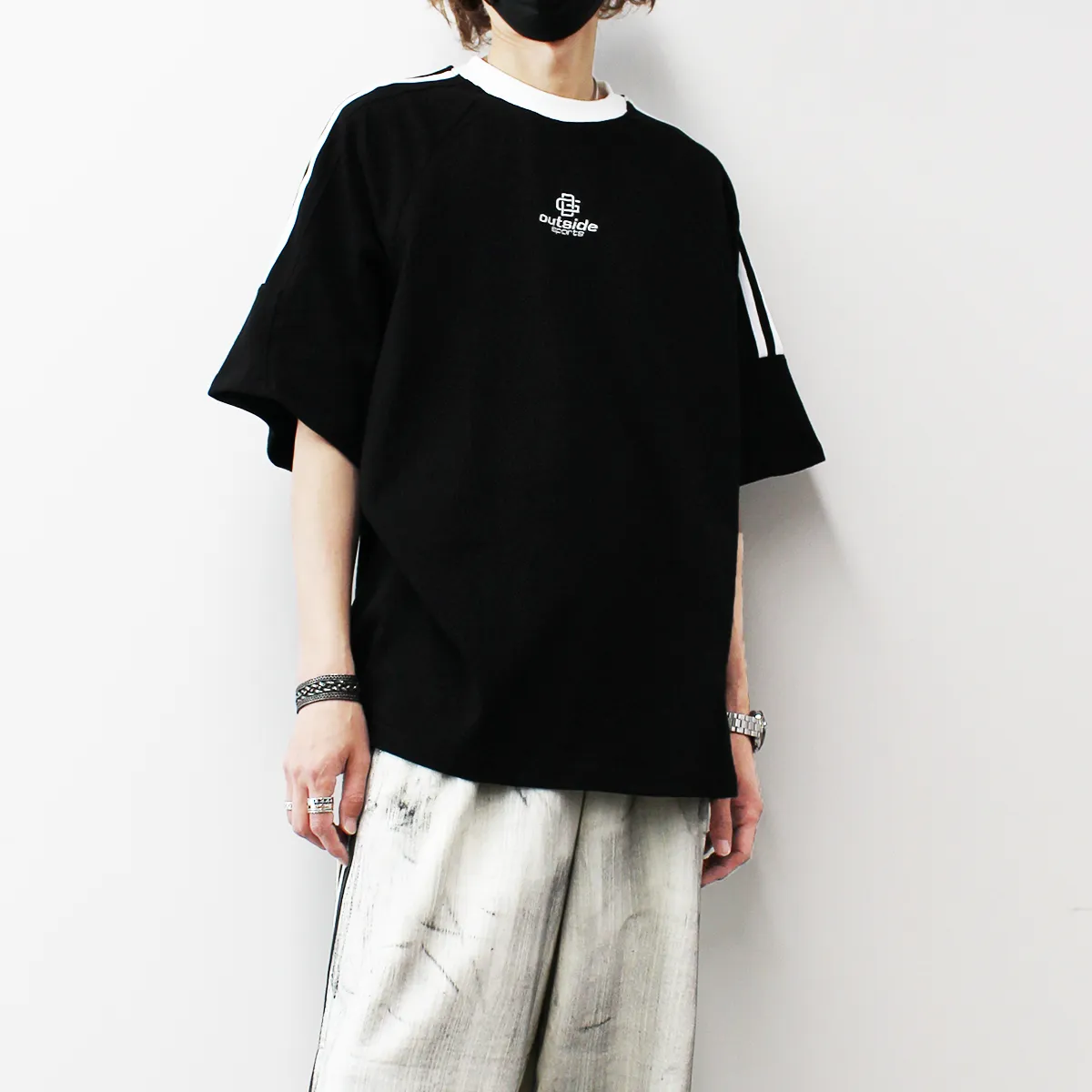 IONSEOUL  |Unisex Street Style U-Neck Cotton Short Sleeves Oversized