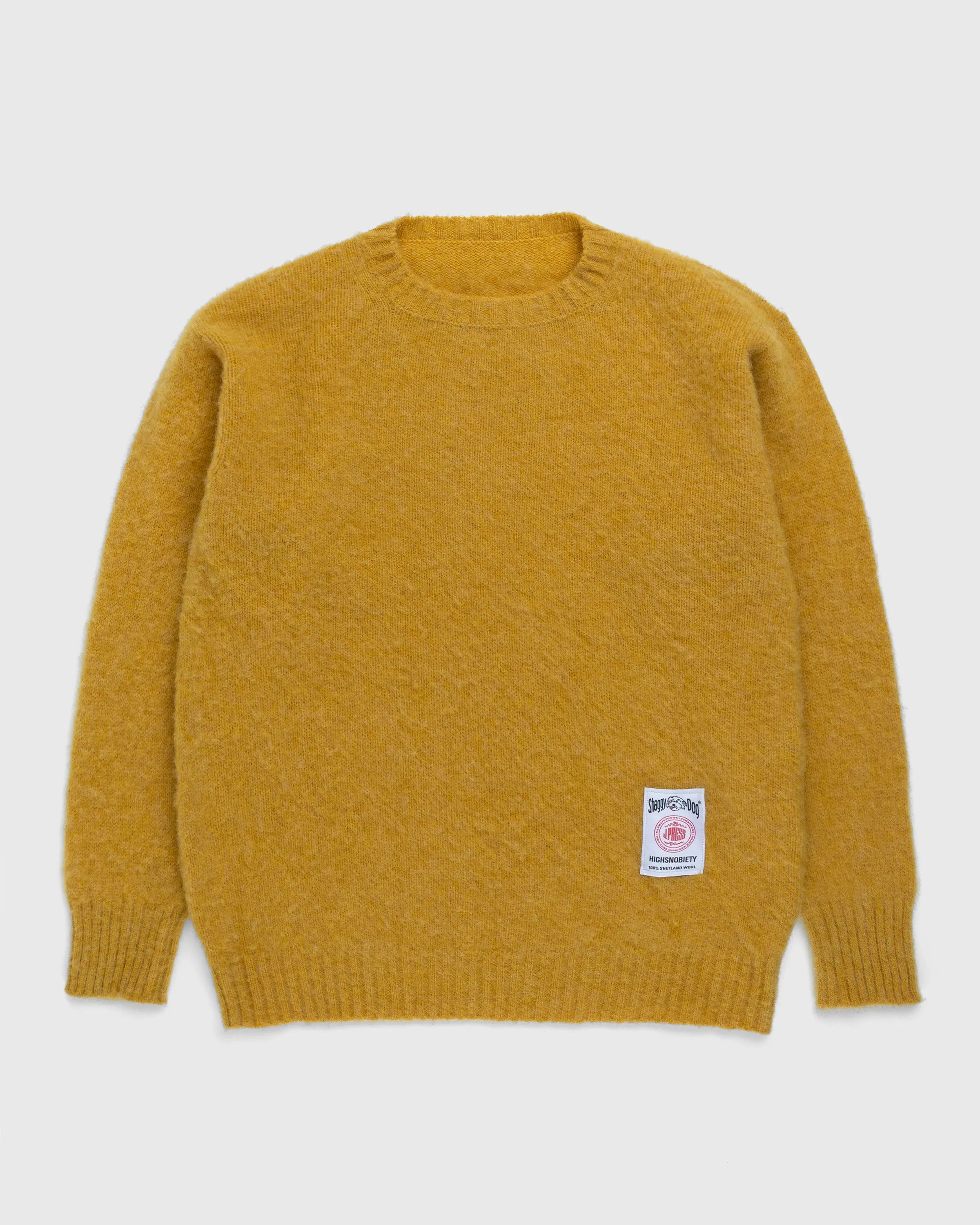 J. PRESS X HIGHSNOBIETY SHAGGY DOG SWEATER - GOLD