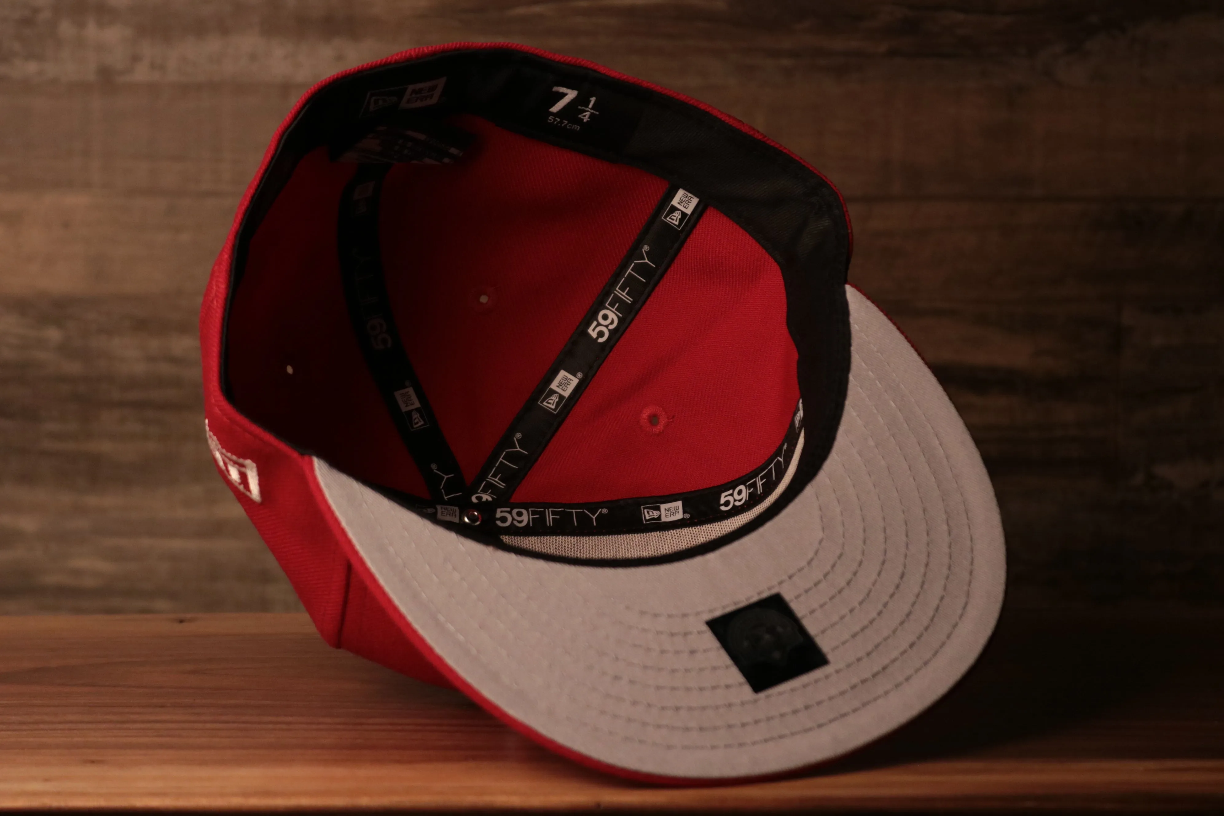 Jawn grey brim hat  | Red  Philly Jawn gray brim hat | Grey under brim jawn hat phillies red