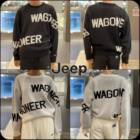 JEEP  |[JEEP]★23FW★Wagoneer lettering loose fit jacquard knit