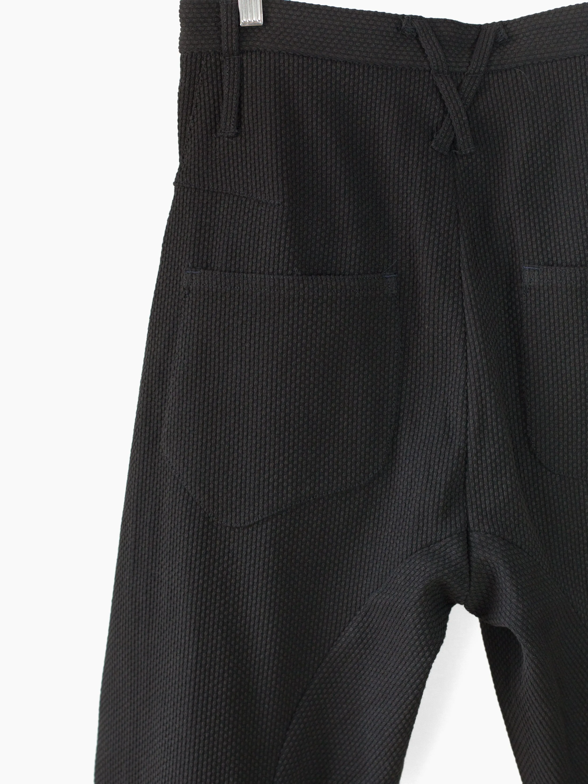 Kozaburo SS23 Black Sashiko Dexter Pants