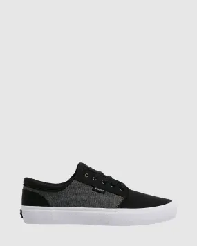 Kustom Remark Wide Black Char Sneakers - Black Char | SurfStitch