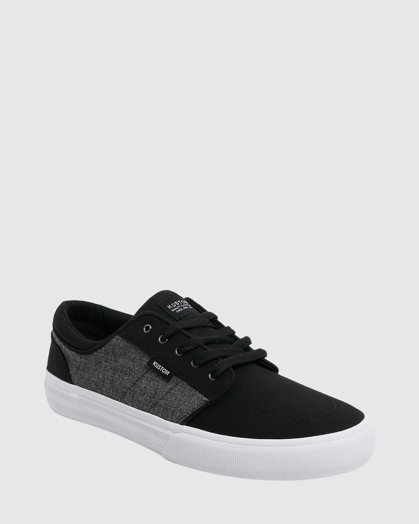 Kustom Remark Wide Black Char Sneakers - Black Char | SurfStitch