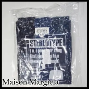 Maison Margiela  |Crew Neck Plain Cotton Short Sleeves Designers