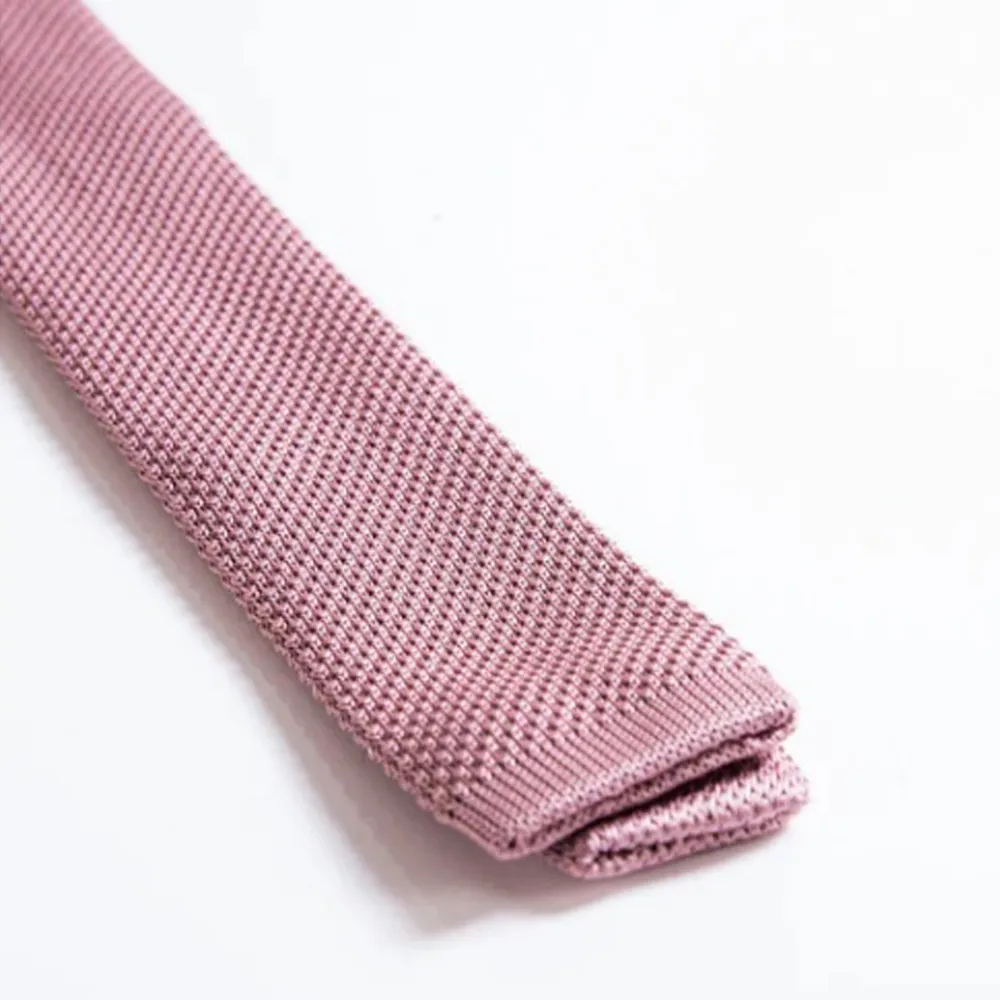 Marc Darcy Blush Pink Smart Knitted Tie