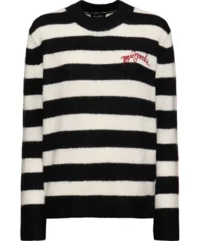 Marc Jacobs Logo Brushed Alpaca Blend Sweater