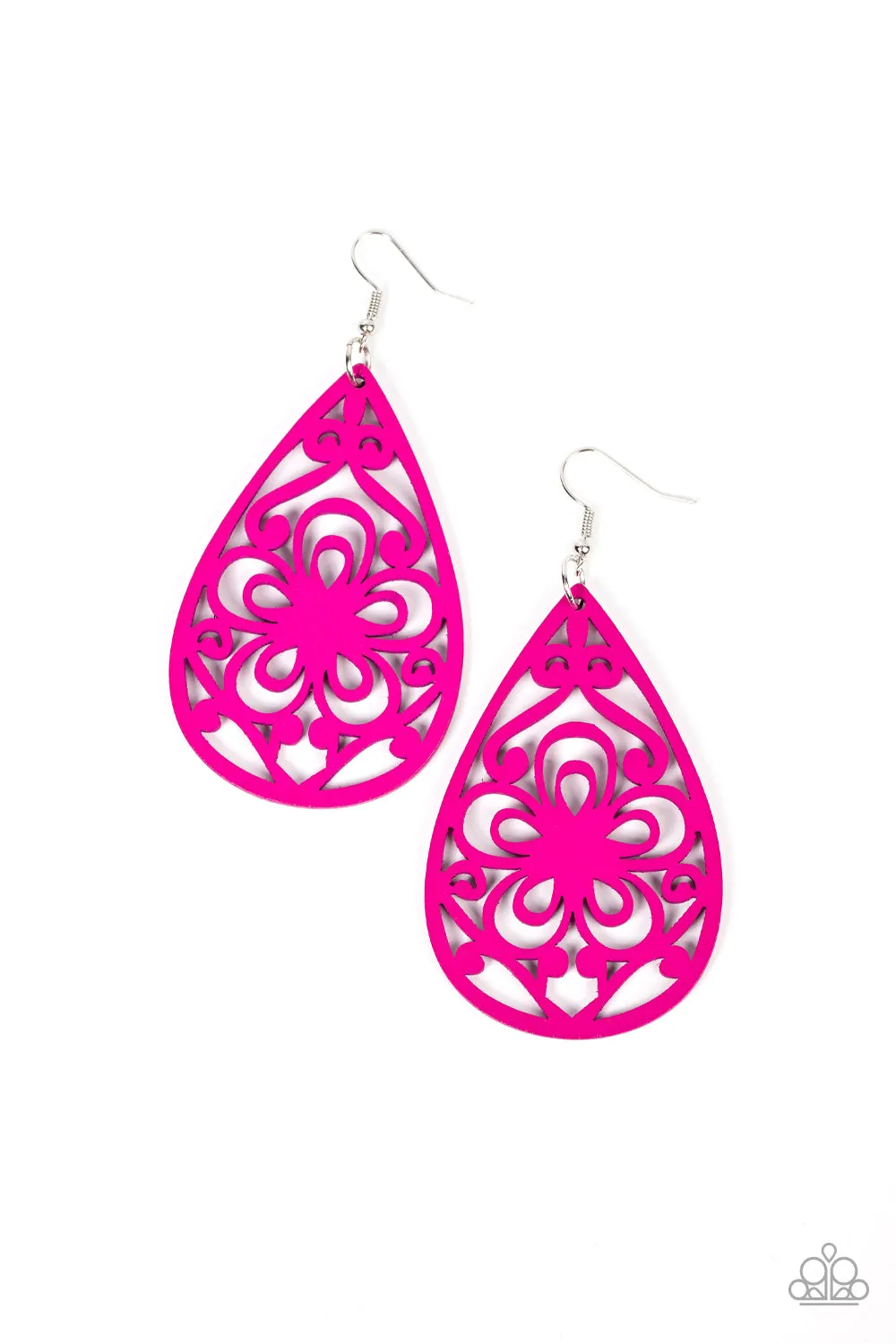 Marine Eden - Pink ~ Paparazzi Earrings