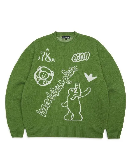 Mark Gonzales  |Unisex Street Style Logo Sweaters