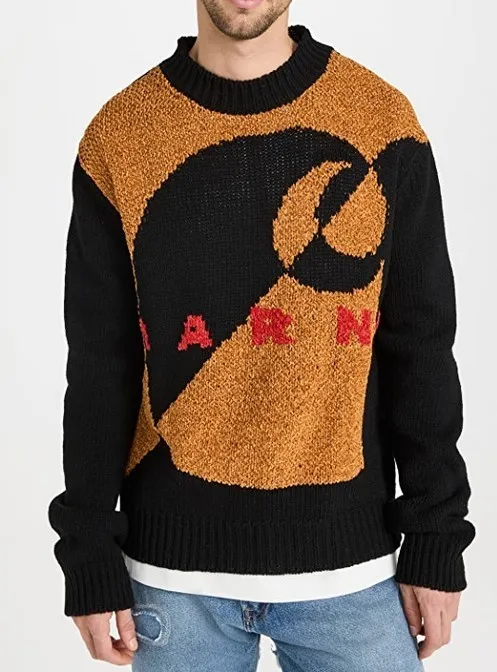 MARNI  |Unisex Street Style Collaboration Logo Designers Sweaters