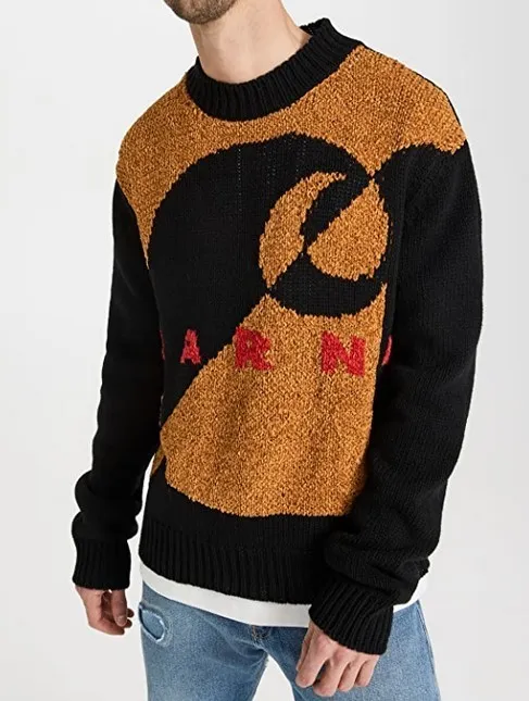 MARNI  |Unisex Street Style Collaboration Logo Designers Sweaters