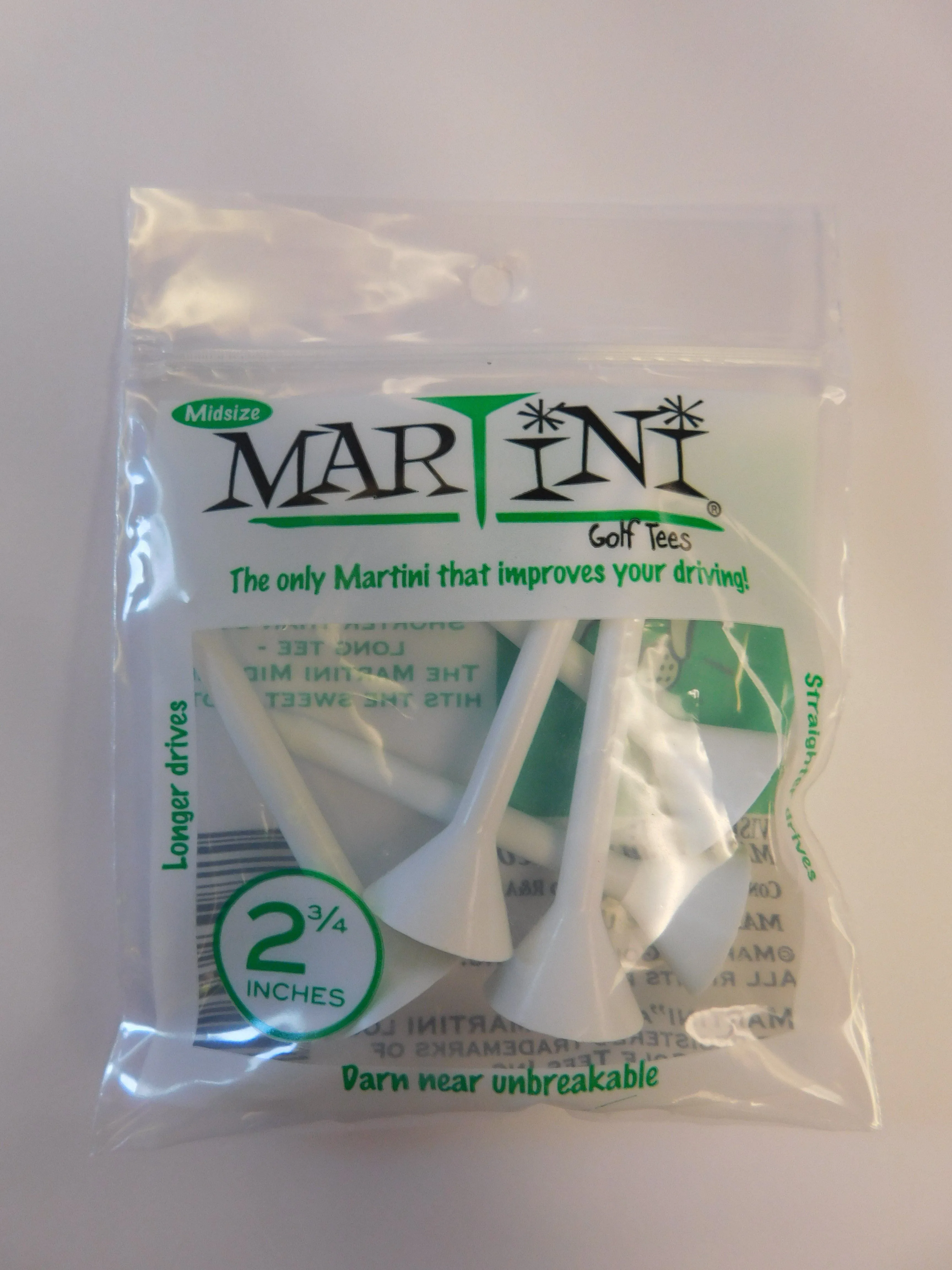 Martini Tees Midsize 2 3/4 Inches Pack of 5 pcs