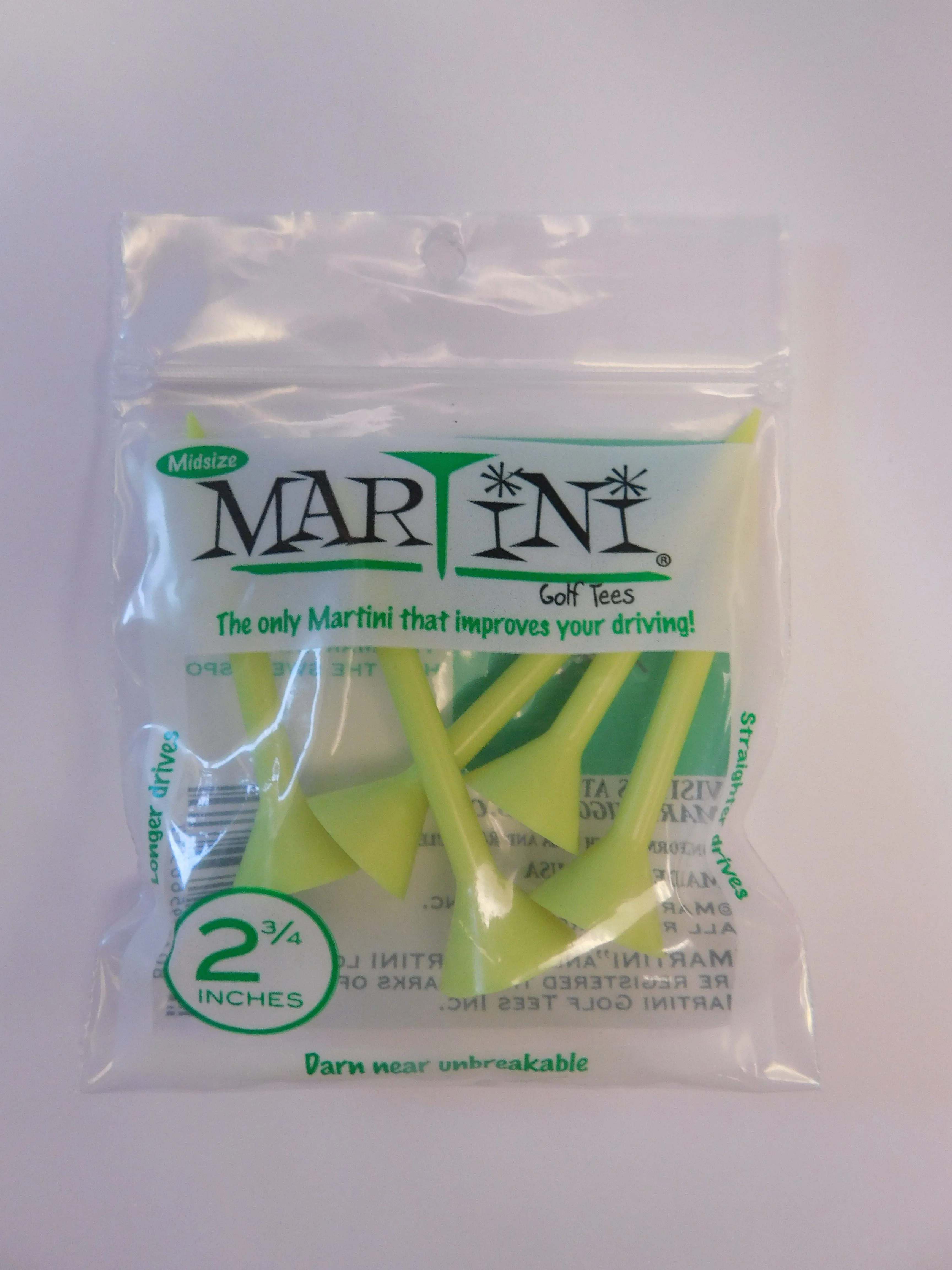 Martini Tees Midsize 2 3/4 Inches Pack of 5 pcs