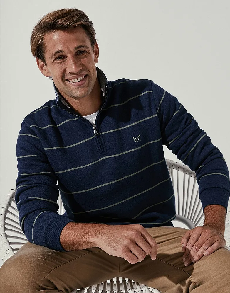 Men's Classic Half Zip Sweatshirt from Crew Clothing Company