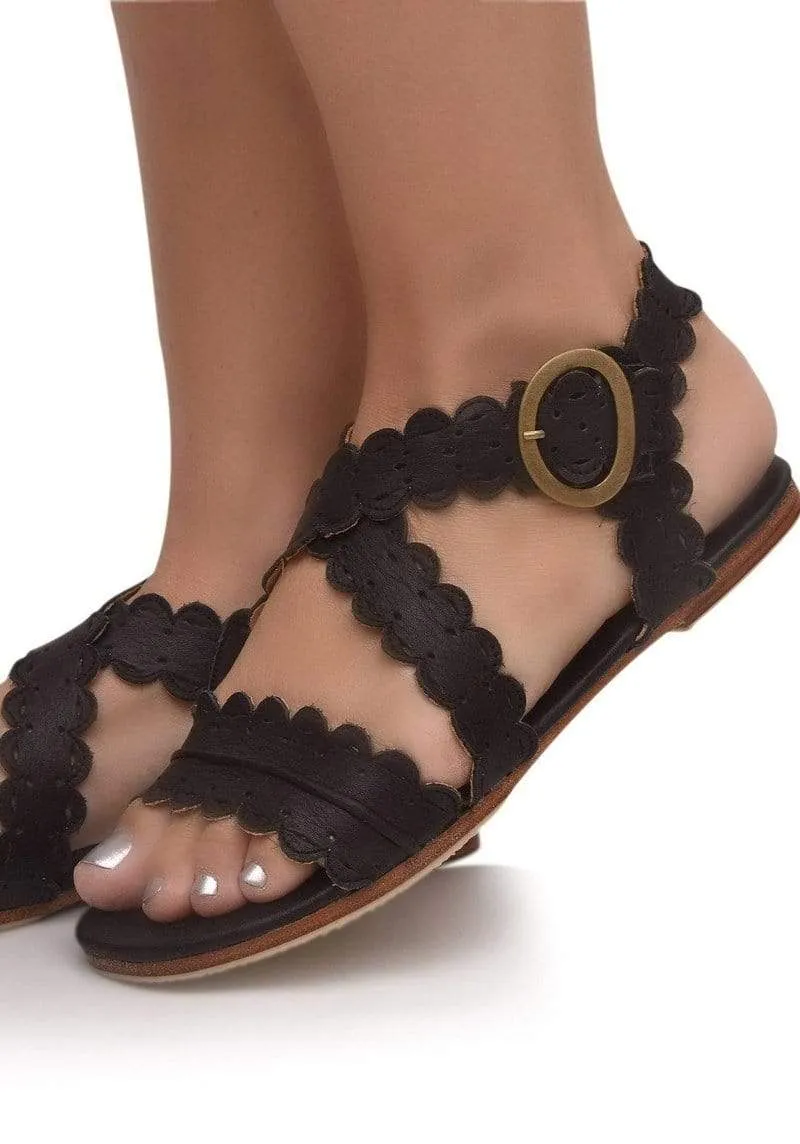 Mermaid Sandals in Dark Brown