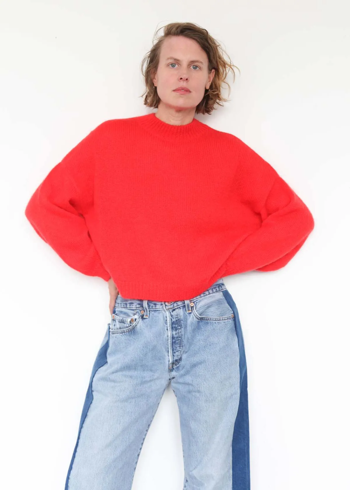 Mohair Sweater - Red