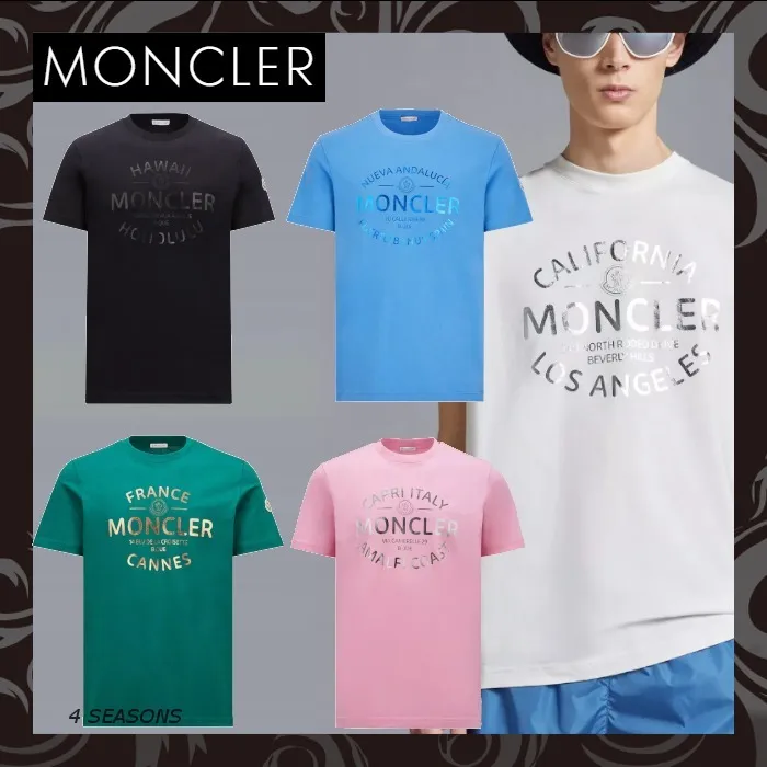 MONCLER  |Short Sleeves Long Sleeve T-shirt Logo T-Shirts