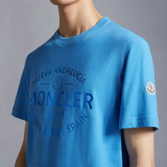 MONCLER  |Short Sleeves Long Sleeve T-shirt Logo T-Shirts