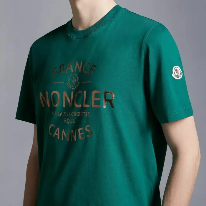 MONCLER  |Short Sleeves Long Sleeve T-shirt Logo T-Shirts