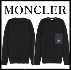 MONCLER  |Street Style Logo FX Advantage / Exclusive Sweaters