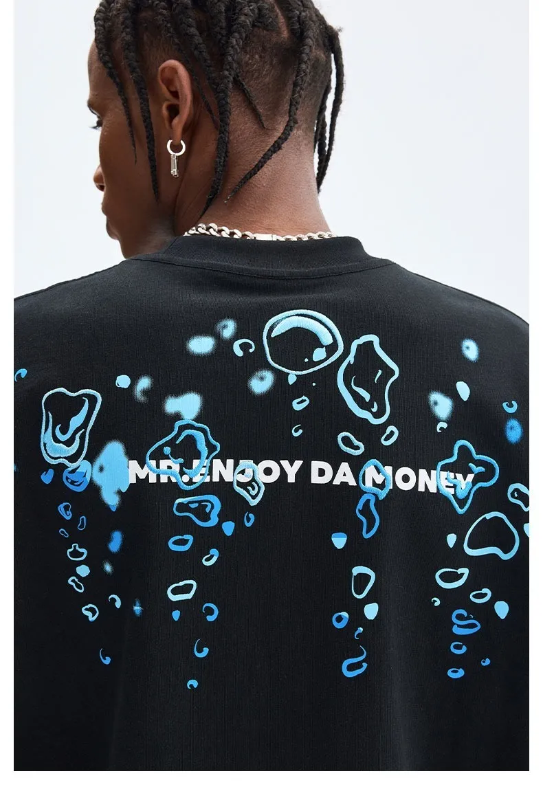 MR. ENJOY DA MONEY  |Street Style Cotton Short Sleeves Long Sleeve T-shirt Logo