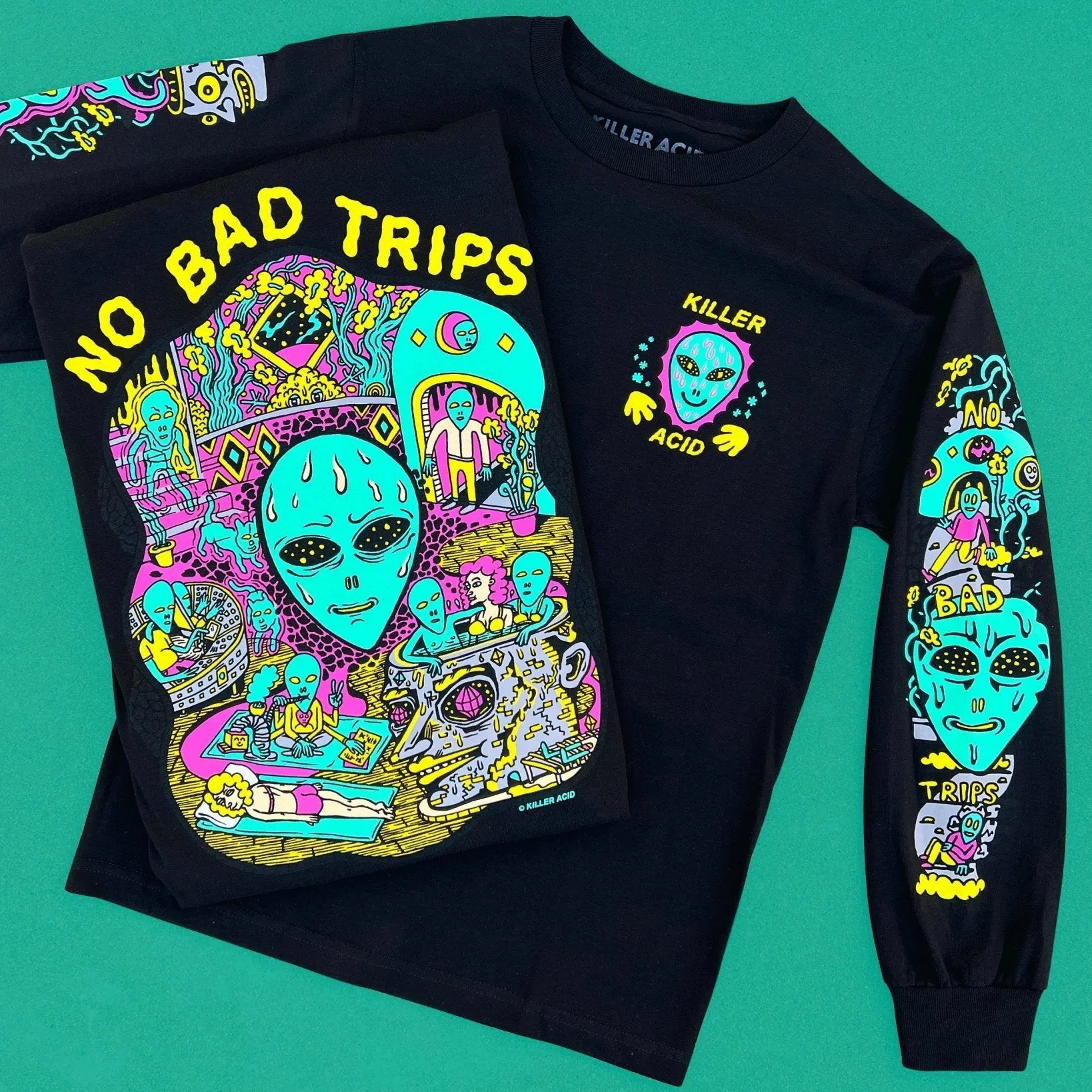 No Bad Trips Black Long Sleeve