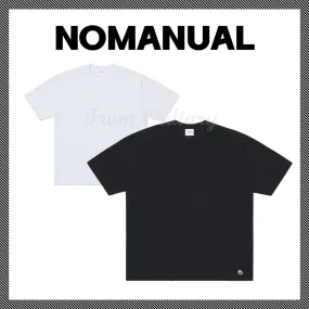 NOMANUAL  |Unisex Street Style Short Sleeves Logo T-Shirts