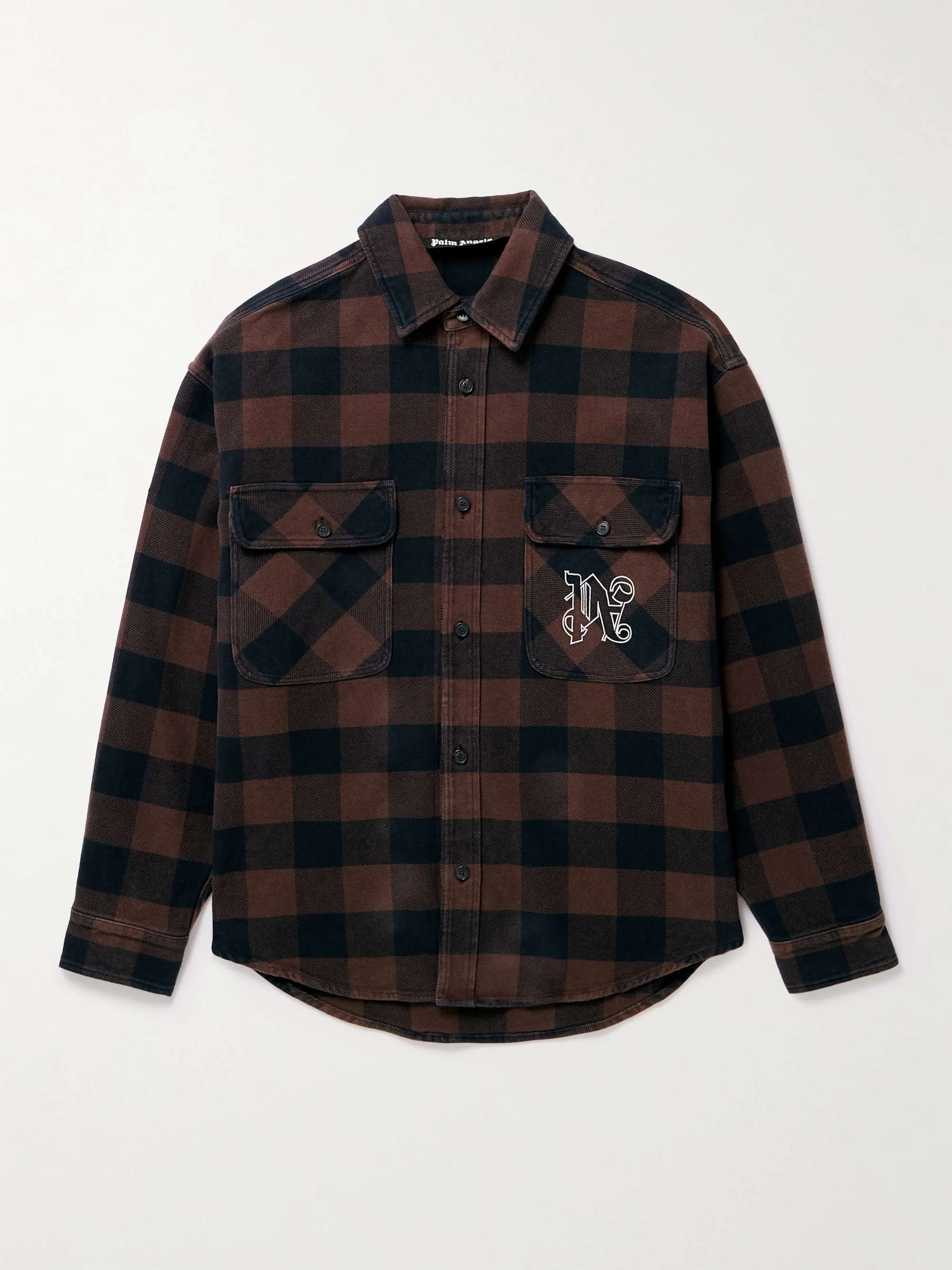 Palm Angels  |Tartan Street Style Logo Shirts