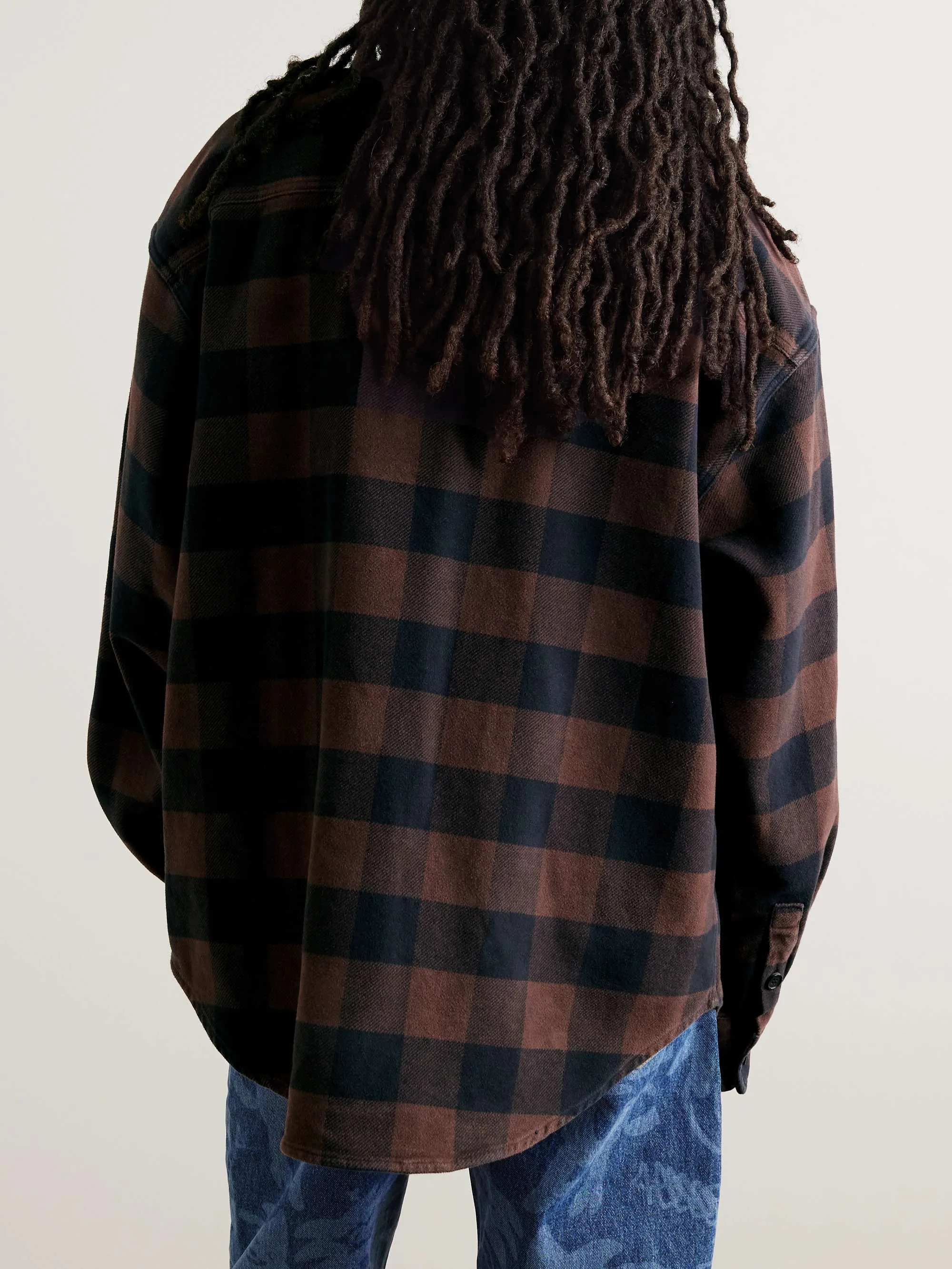 Palm Angels  |Tartan Street Style Logo Shirts